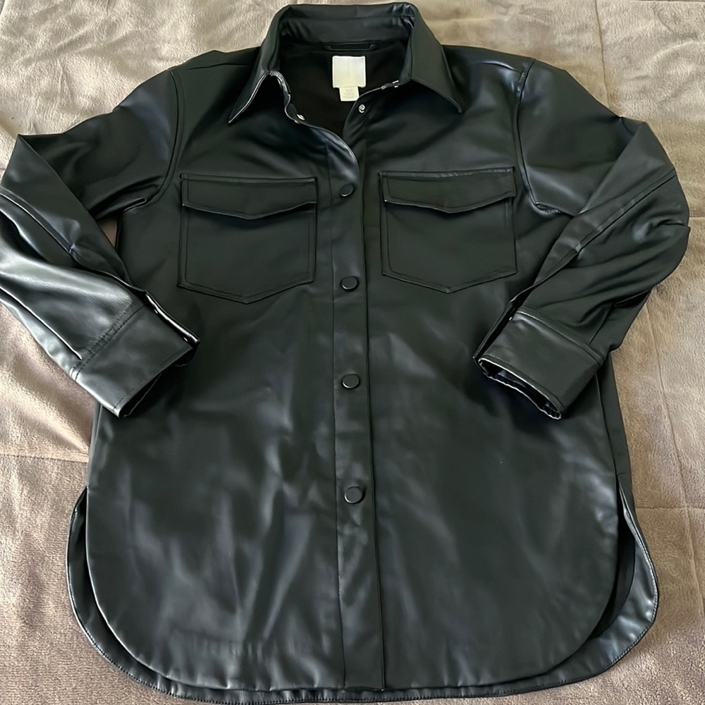 H&M FAUX LEATHER JACKET